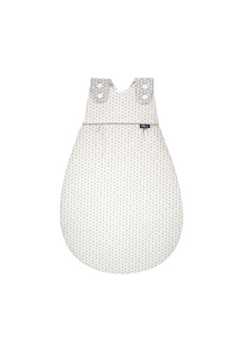 Alvi Baby-Mäxchen Außensack Baumwolle Baby Schlafsack, 2.5 TOG, für Sommer und Winter, Ganzjahresschlafsack aus Baumwolle für Kleinkinder Raute Taupe - Taupe