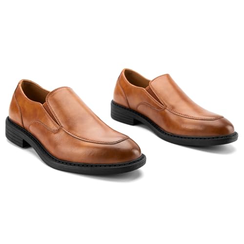 JITAI Boy's Formal Leather Dress Shoes Slip-On Loafers Shoes for Baby Tuxedo Shoes3