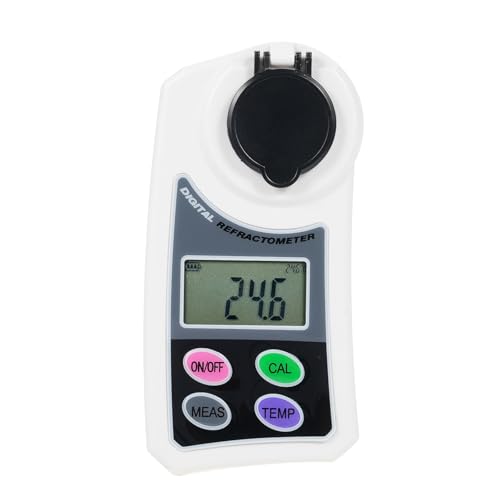 Dioche EMSZ-J Réfractomètre Brix Numérique LCD Détecteur de Concentration de Sucre Portable avec Compensation Automatique de la Température, Précision ± 0,5 Brix, Plage de Mesure 0-55%
