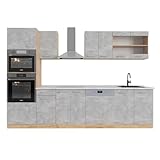 MATÉRIAU: La kitchenette modulaire est composée de panneaux de particules de 16 mm faciles à entretenir, avec un revêtement en résine mélamine.