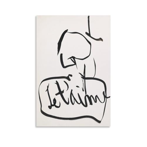 Toile Robert Motherwell « I Love You » 50x75 cm pour sublimer votre décoration de salon