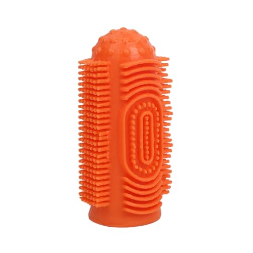 Cepillo de dientes para perros, accesorio de cuidado de encías con cerdas de 360 grados, cepillo dental para mascotas, para aseo de animales domésticos, gatos cachorros, cuidado diario de Domic