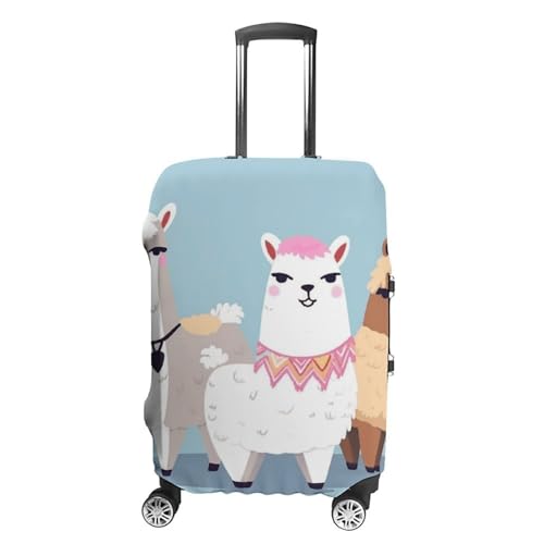 Cute Alpacas Printed Luggage Cover Protector, Fits 18-32 Inch Luggage