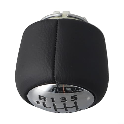 Rackumic Pommeau de levier de vitesse manuel chromé à 6 vitesses en cuir ABS pour 508 2010-2018 pour modèle C4 spécifique au modèle C4 – vue 8