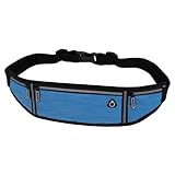Gürteltasche zum Laufen, Sport, Handy, Sport, Gepäck, Laufen, Wandern, Größe für Fahrrad, Reise, blau