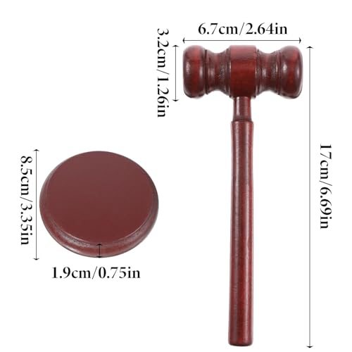 Mazas de madera con bloque de sonido y martillo de corte artesanal 3