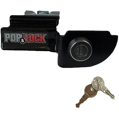 Pop & Lock - PL3600 Black Manual Tailgate Lock for Dodge Dakota and Mitsubishi Raider Cover