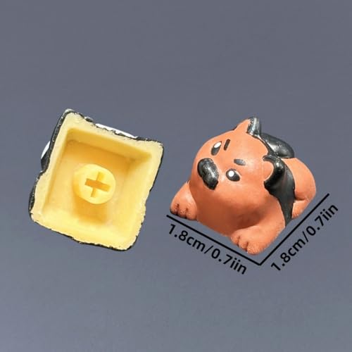 Tecla de resina artesanal de perro 3D, el accesorio ideal para tu teclado mecánico gamer 5