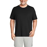 Lands' End Mens Short Sleeve Super-T Tee Black Regular X-Large