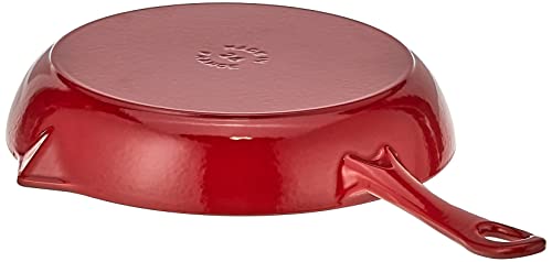 Staub Cast Iron 10-Inch Fry Pan - Cherry, Made In France #TOP3