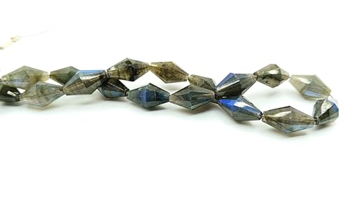 Perles de labradorite naturelles à facettes bicones pour sublimer des bijoux ternes - 4