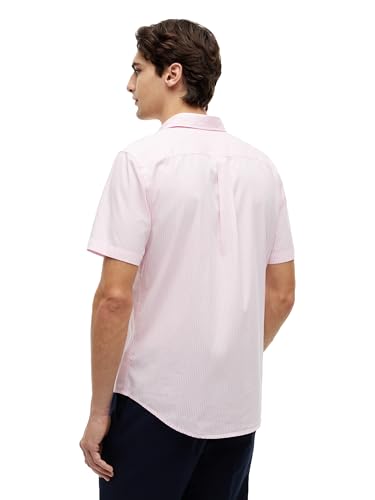 Image of Tommy Hilfiger Men's Short Sleeve Poplin Shirts in Regular Fit, Men's Button Down Shirts