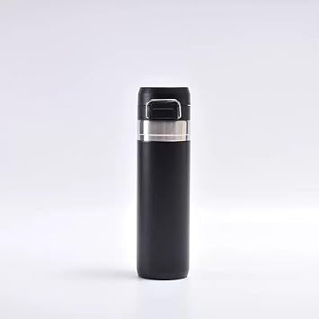 Pack of 1 Replacement Lid Compatible with Stanley Quick Flip GO 24oz 36oz(only), Top Cover with Carry Loop, Accessories Auto Flip Lid Replacement for Travel (Black)