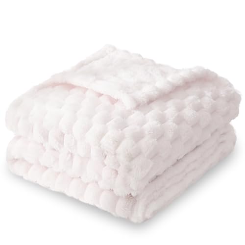 HOMRITAR Flannel Fleece Fluffy Fuzzy Blanket for Baby 3D Jacquard Soft Warm Plush Bed Blankets for Home Decor, Toddler Infant or Newborn Receiving...