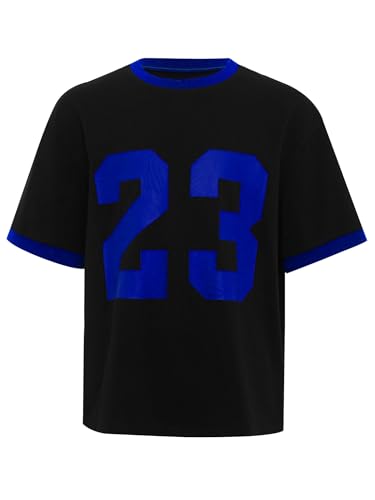 YEAHDOR Kids Boys Girls Short Sleeve Crewneck T-Shirts Number Print Basic Tees Summer T-Shirts Tops3