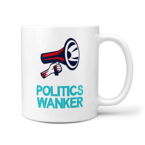 TeHe Gifts Funny Gift for Politics Wanker Present Gifts Mug for Him Her