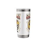 Funny Trash Panda Softball Game Day Raccoon Batter Stainless Steel Insulated Tumbler