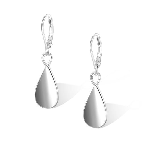 925 Sterling Silver Teardrop Dangle Earrings for Women Leverback Drop Dangle Earrings Jewelry Hypoallergenic Sterling Silver Teardrop Earring for Women Gifts