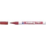 edding – edding 750 Lackmarker - rot - 1 Stift - Rundspitze 2-4 mm - 