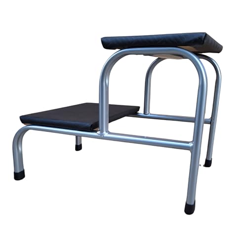 Escada Escadinha Para Obeso 2 Degraus Prata Maca e Depilação Estética