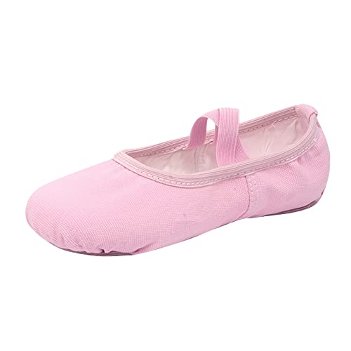 Ballet Shoes for Girls Canvas Dance Slippers Split Soft Flat Sole Yoga Gymnastics Shoes(Toddler/Little/Big Kid) (C, 10.5 Little Child)
