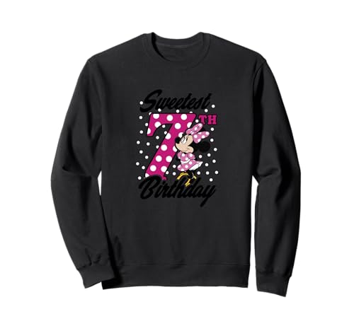 Sweatshirt Minnie Mouse 7th rose de qualité supérieure à finitions pois