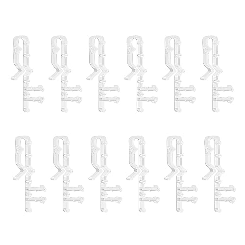 tongfeng Clips de cenefa – Clips de retención transparentes para ventana | Clip de retención reutilizable para persianas de ventana para reemplazo de cenefa