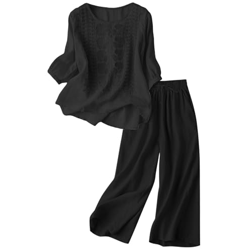 Ensemble femme chic et elegant en coton lin pour vos journees detente d'ete