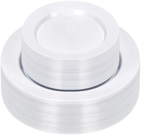 100PCS White Plastic...