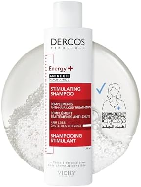 Vichy Dercos Energy + Stimulating and Anti Hair Loss Shampoo with Aminexil with Vitamin C 200ml