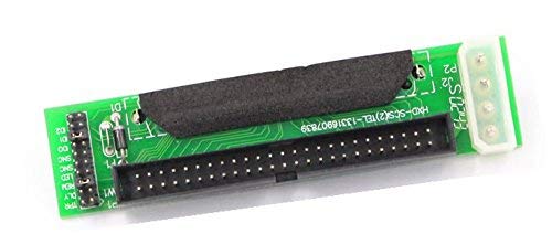 JXSZ SCSI SCA 80-Pin FemaleTo IDC 50-Pin Male Adapter SCSI 80-50 F-M Card