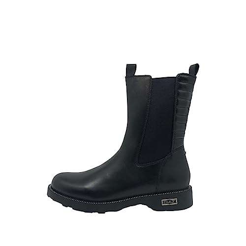 Bottines femme Cult CLW393400 en cuir noir au design élégant et urbain