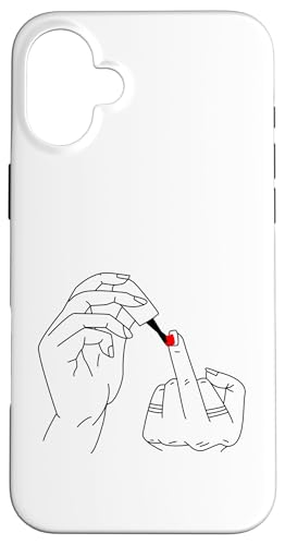 Sassy �t�F�~�j�� �f�U�C�� ���C�� �O���t�B�b�N �~�j�}���A�[�g �X�}�z�P�[�X iPhone 16 Plus �p