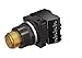 Siemens 52BT6J9K Heavy Duty Illuminated Pushbutton Unit, 30mm, Amber, Extended Button, Momentary, 1NO Contact, 480V AC Transformer, Incandescent Bulb, BlackMax, Watertight/Oiltight