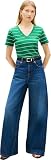 Tommy Hilfiger Damski Slim Cody V-Nk Ss Ww0Ww40584, Zielony, L