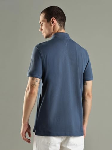 Image of Tommy Hilfiger Solid Regular fit Cotton Polo t-Shirt