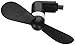 Pandawell OTG Micro USB Mobile Phone Fan Portable Dock Cool Cooler Rotating Fan for Samsung Galaxy S7, S7 Edge, LG G5 & Other Android Smart Phone (Black)