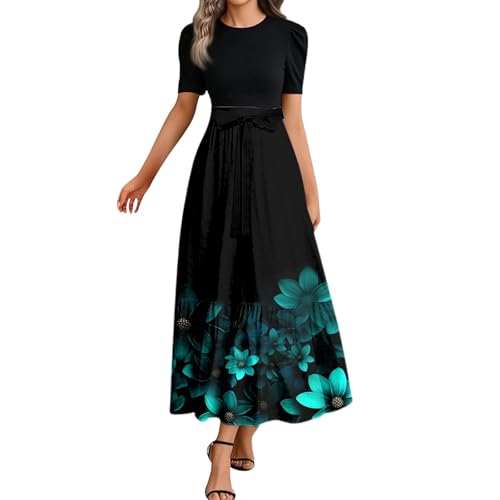Robe d'été décontractée pour femme avec ceinture réglable