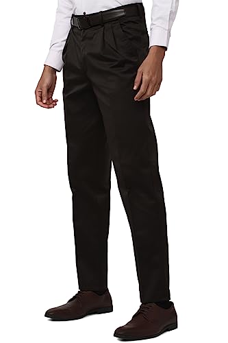 Image of Peter England Men's Regular Fit Mid Rise Pants