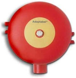 Edwards Signaling, 438D-6N5-R, Vibrating Alarm Bell 6", 120 V, 60 HZ, Red Diode