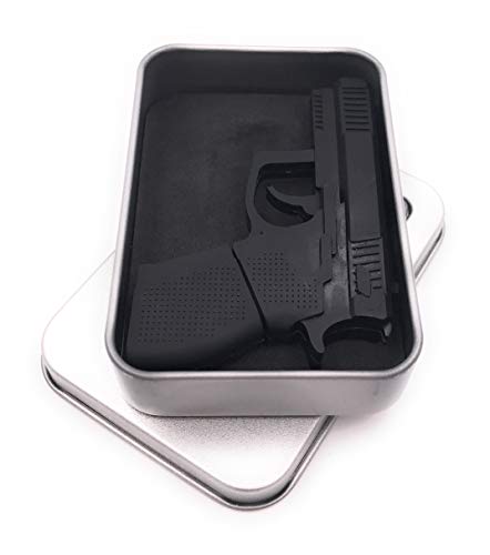 Cadeau original clé USB pistolet noir 64 Go Onwomania en coffret