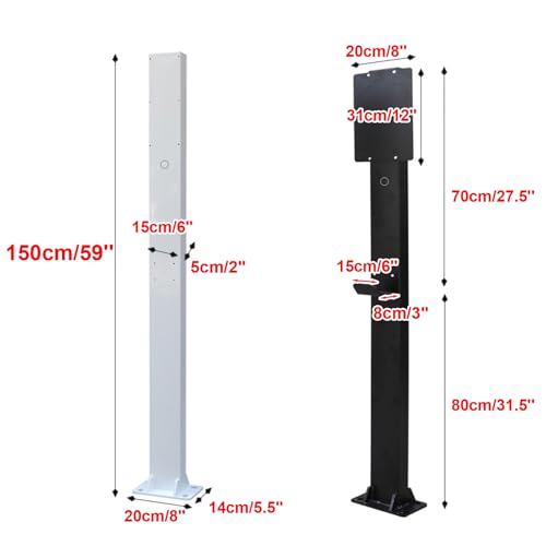 Support de chargeur mural pour véhicule électrique blanc 5x1 - 2