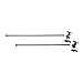 Brasstech 494/10 Satin Bronze 1/2" Compression x 1/2" O.D. Lavatory Supply Kit with 20" Rigid Bullnose Supply Tube