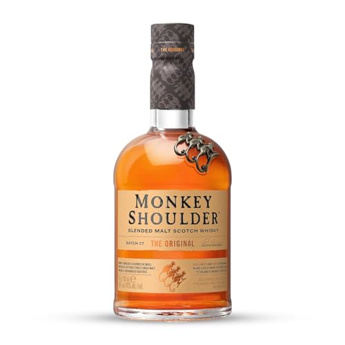 MONKEY SHOULDER Blended Malt Scotch Whisky - The Original - Rich, Smooth & Fruity - Small Batch Whisky - Made For Mixing - The Gift That Raises the Bar - Multi-Award Winning - 40% ABV - 70 cl