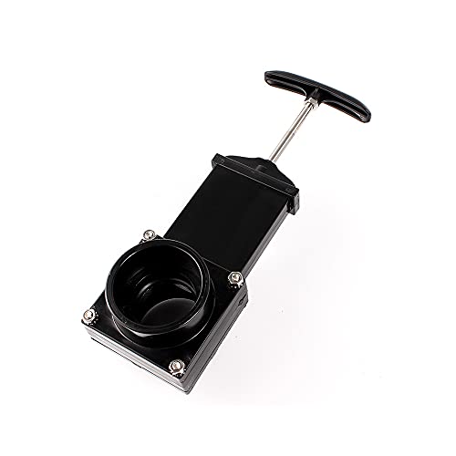 Image of For Outdoor Accessories black Dump Waste Sewer ABS Valve 50mm /1.97inch RV Drain Valve waste valve for Caravan Trailer