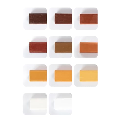 Set de barras de cera para reparación de madera 11 colores miniatura 1