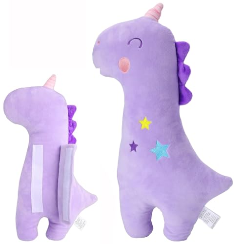 Image of Seat Belt Cover Pillow for Kids, Car Seatbelt Cushion Shoulder Neck Support Protector Pad, Soft Stuffed Plush Travel Vehicle Safety Belts Strap Pillow for Boys and Girls Headrest (Unicorn)