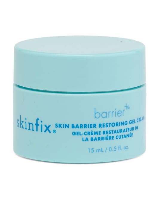 Skinfix Barrier+ Skin Barrier Restoring Gel Cream Mini - 0.5 oz - Hydrating Face Cream for Dry Skin - Strengthens, Visibly Plumps & Firms - Non-Comedogenic - Fragrance Free - Vegan, Cruelty Free