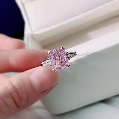Bague mariage 2 carats en argent 925 pour éviter les doigts verts