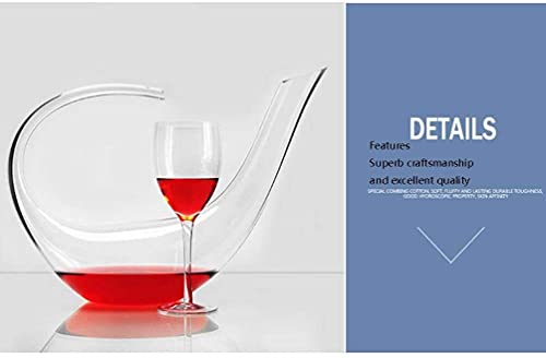 Decanter Wijnkaraf, klassieke wijnbeluchter, 100% loodvrije kristallen wijnkaraf, rode wijnkaraf, wijncadeaus… - Image 4